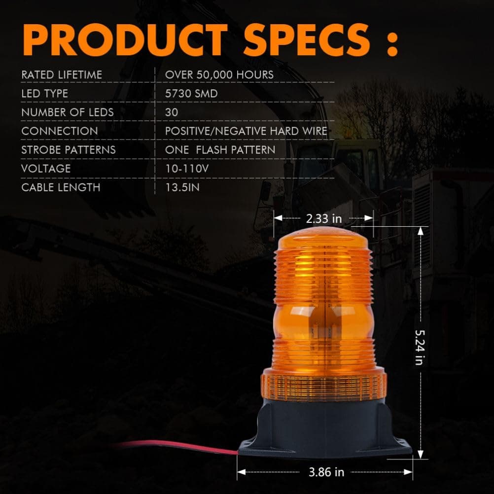 Xprite Compact G1 Series 30 LED Screw Mounted Beacon Strobe Light product image