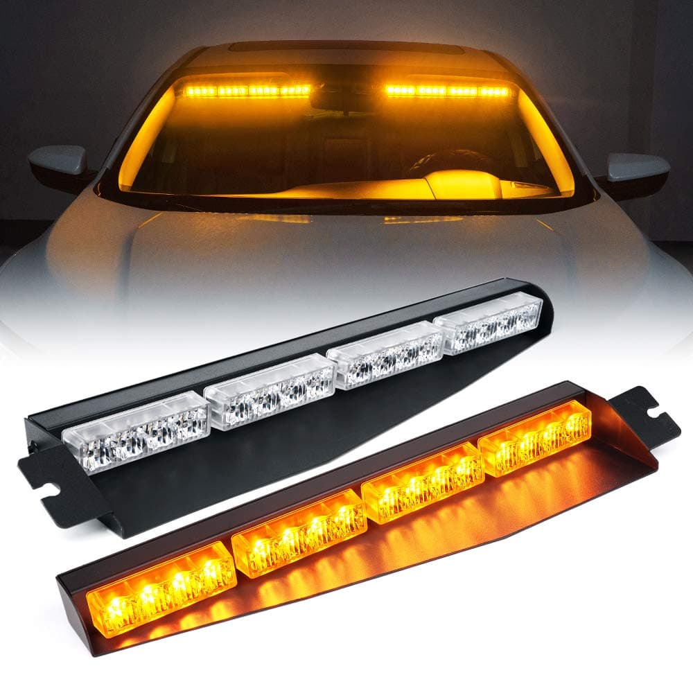 20" Dual LED Visor Windshield Strobe Lights | Elite Series product image
