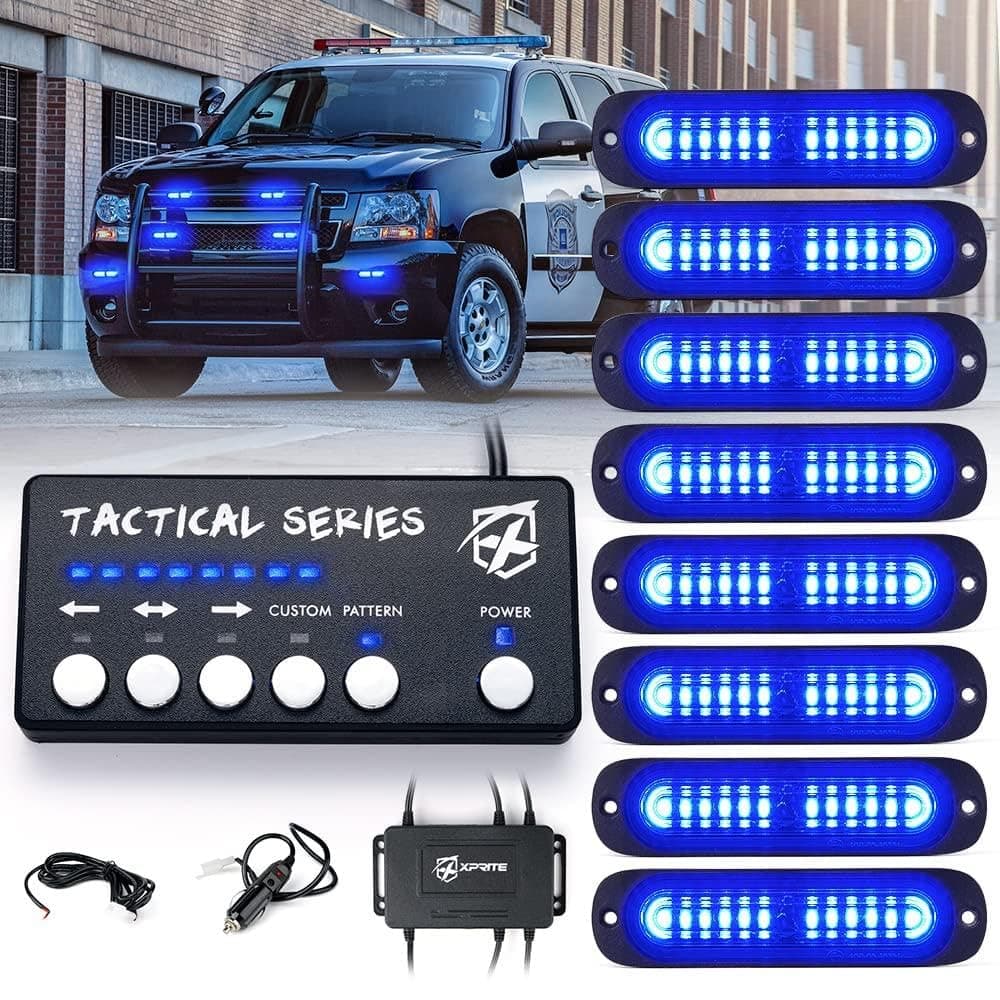 Grille and Surface Mount Light - Set of 8 | Tactical 12 Series product image