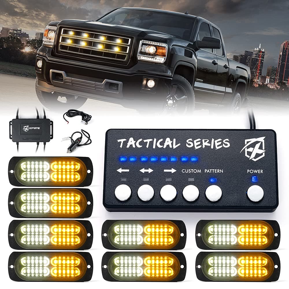 Grille and Surface Mount Light - Set of 8 | Tactical 24 Series product image