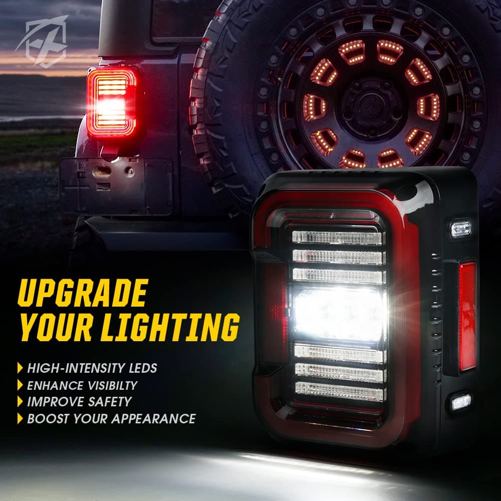 Jeep Wrangler JK LED Tail Lights | Inspire Series product image