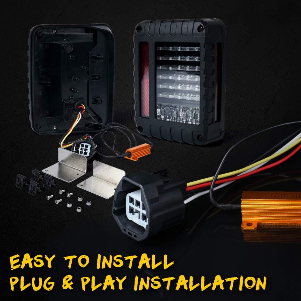 LED Tail Lights for Jeep Wrangler JK | Defender Series product image