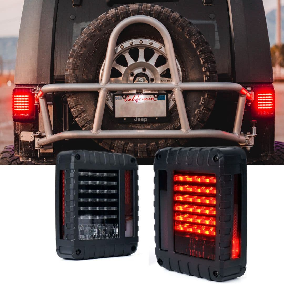 LED Tail Lights for Jeep Wrangler JK | Defender Series product image