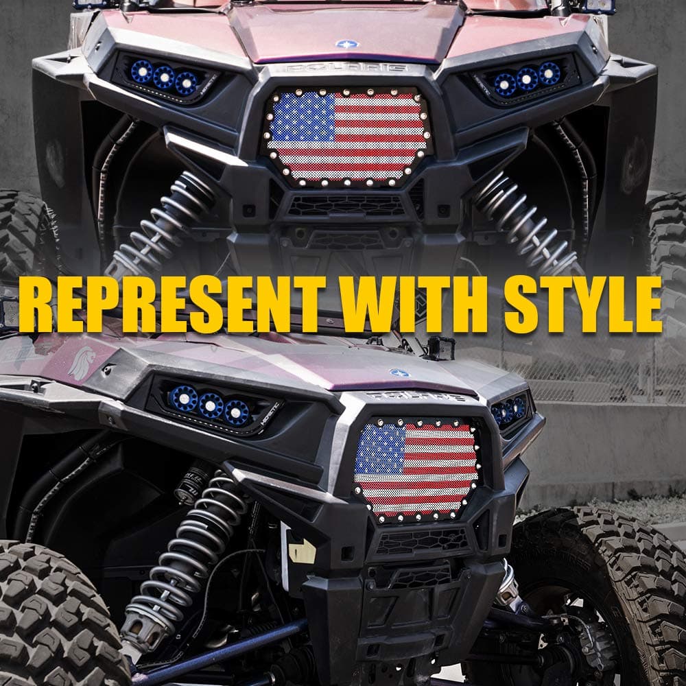 Polaris RZR Black Steel Mesh Grille for 2014-2018 Polaris RZR S 900 & XP 1000 product image