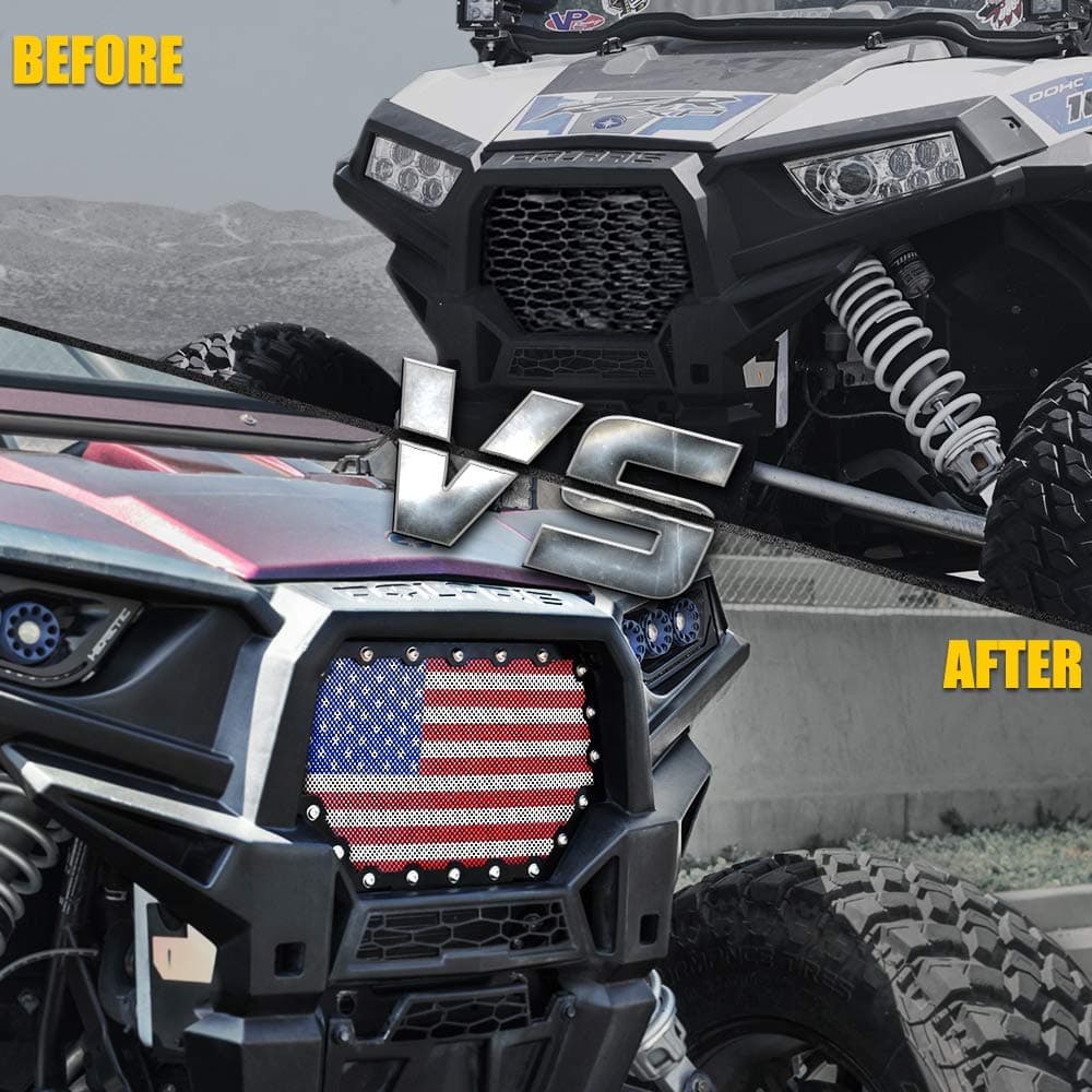 Polaris RZR Black Steel Mesh Grille for 2014-2018 Polaris RZR S 900 & XP 1000 product image