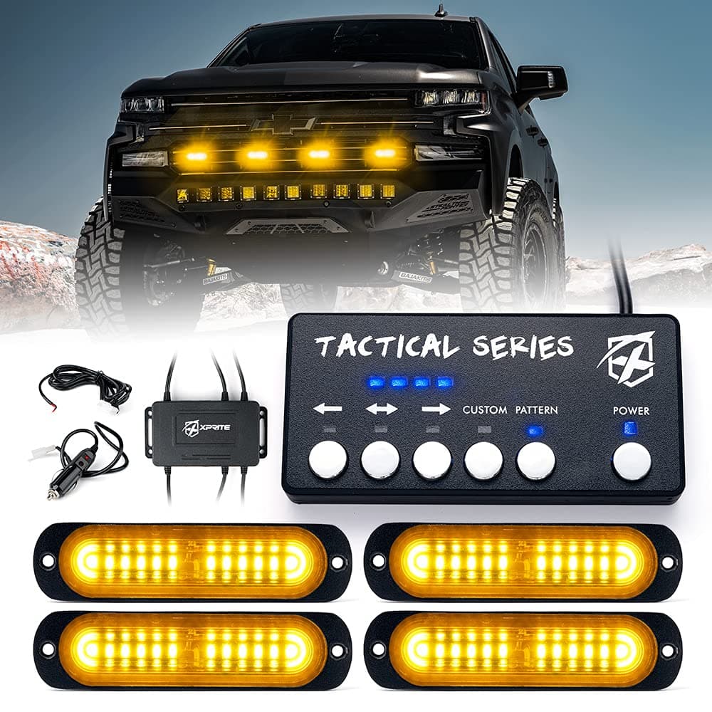 Xprite Grille and Surface Mount Light - Set of 4 | Tactical 12 Series