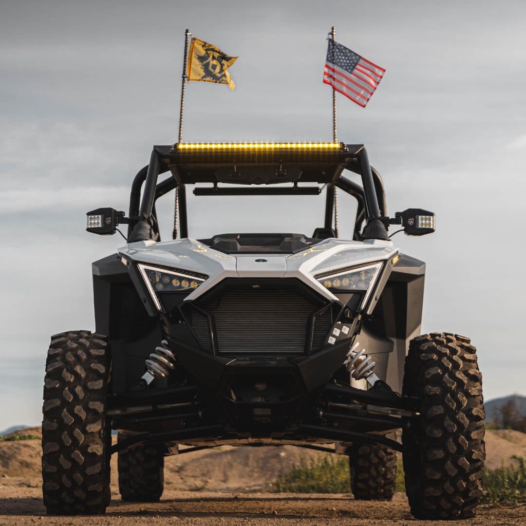 Yellow Flood Beam LED Light Bar | Ultra Thin Astro Series product image