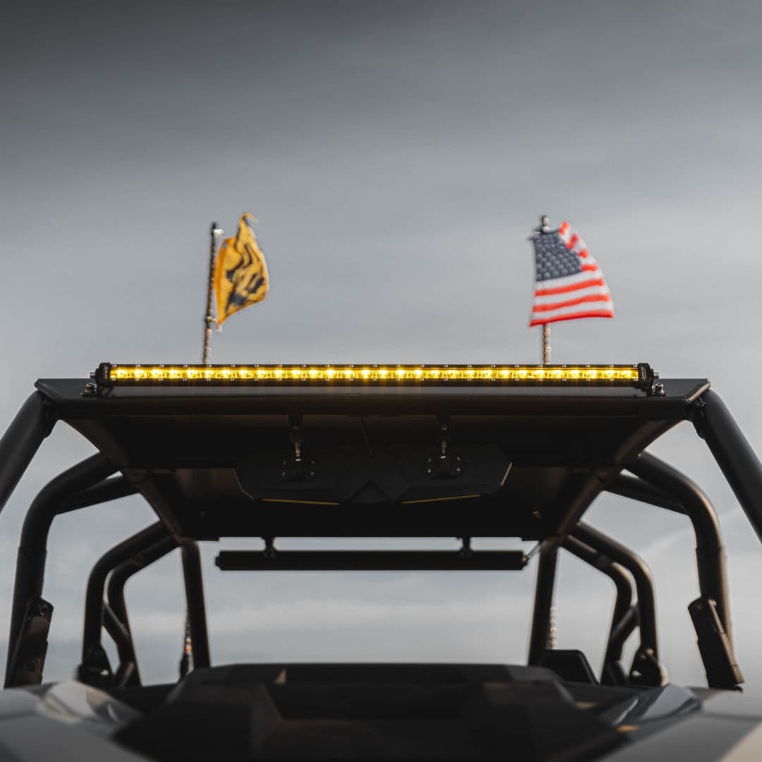 Yellow Flood Beam LED Light Bar | Ultra Thin Astro Series product image