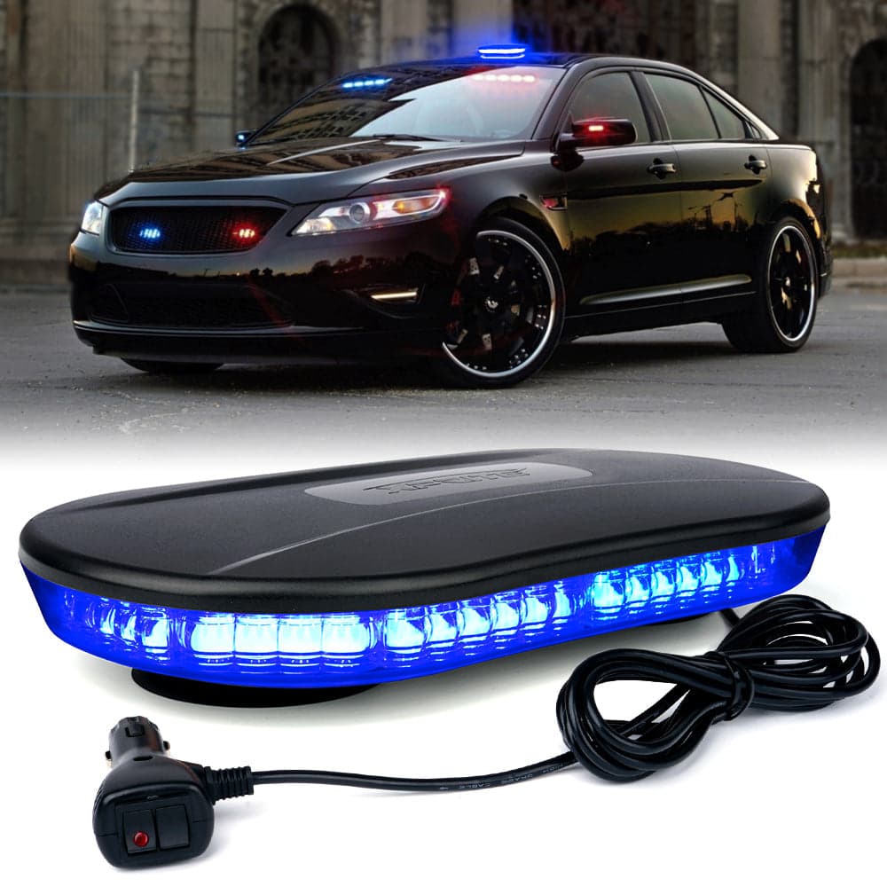 Amber LED Rooftop Strobe Light with Magnetic Base | Delta Series product image