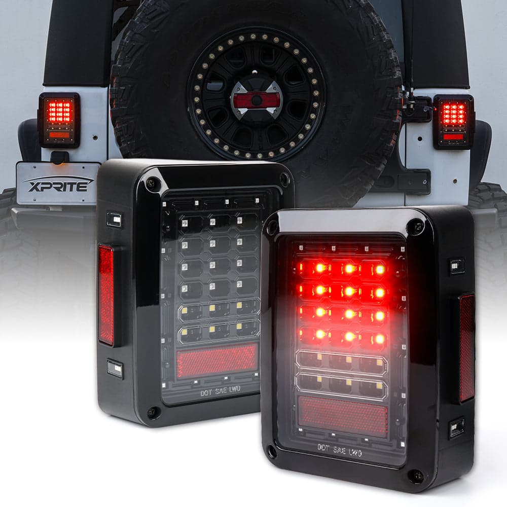 Xprite LED Tail Lights for Jeep Wrangler JK | Bold Series