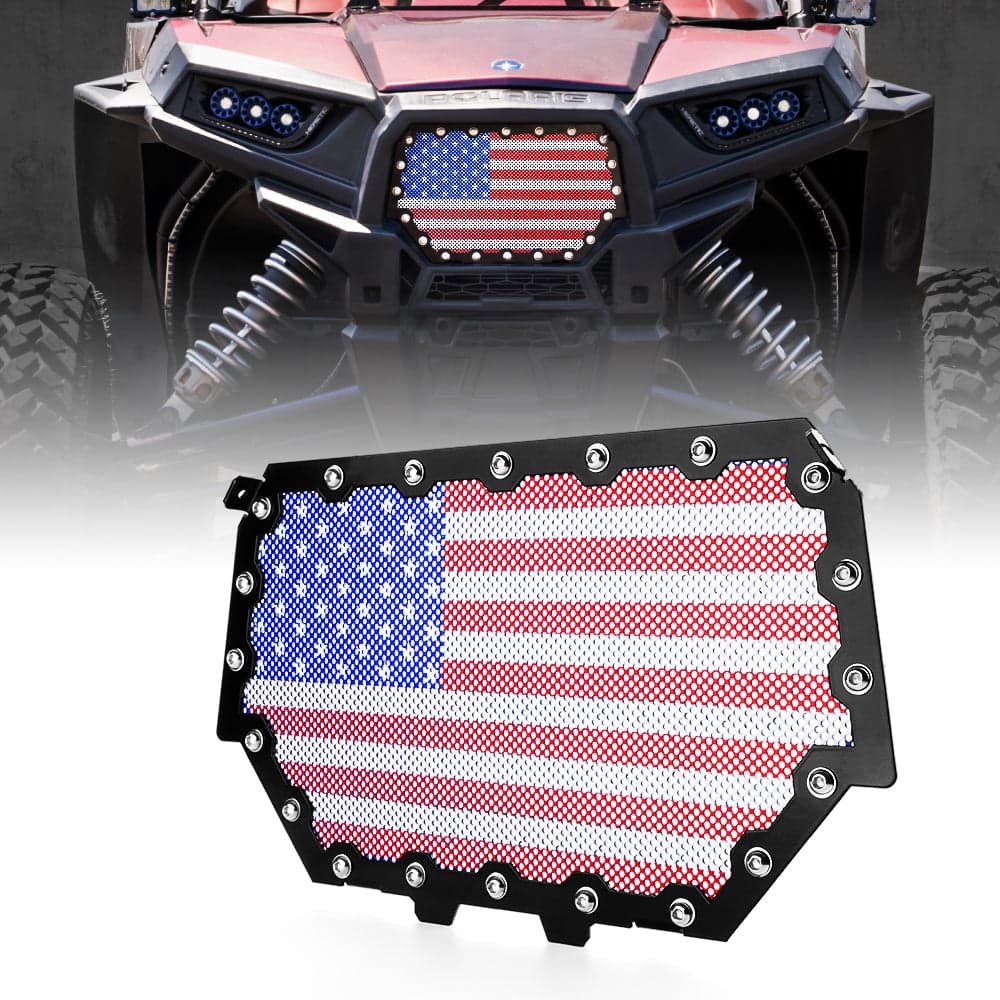 Xprite Polaris RZR Black Steel Mesh Grille for 2014-2018 Polaris RZR S 900 & XP 1000