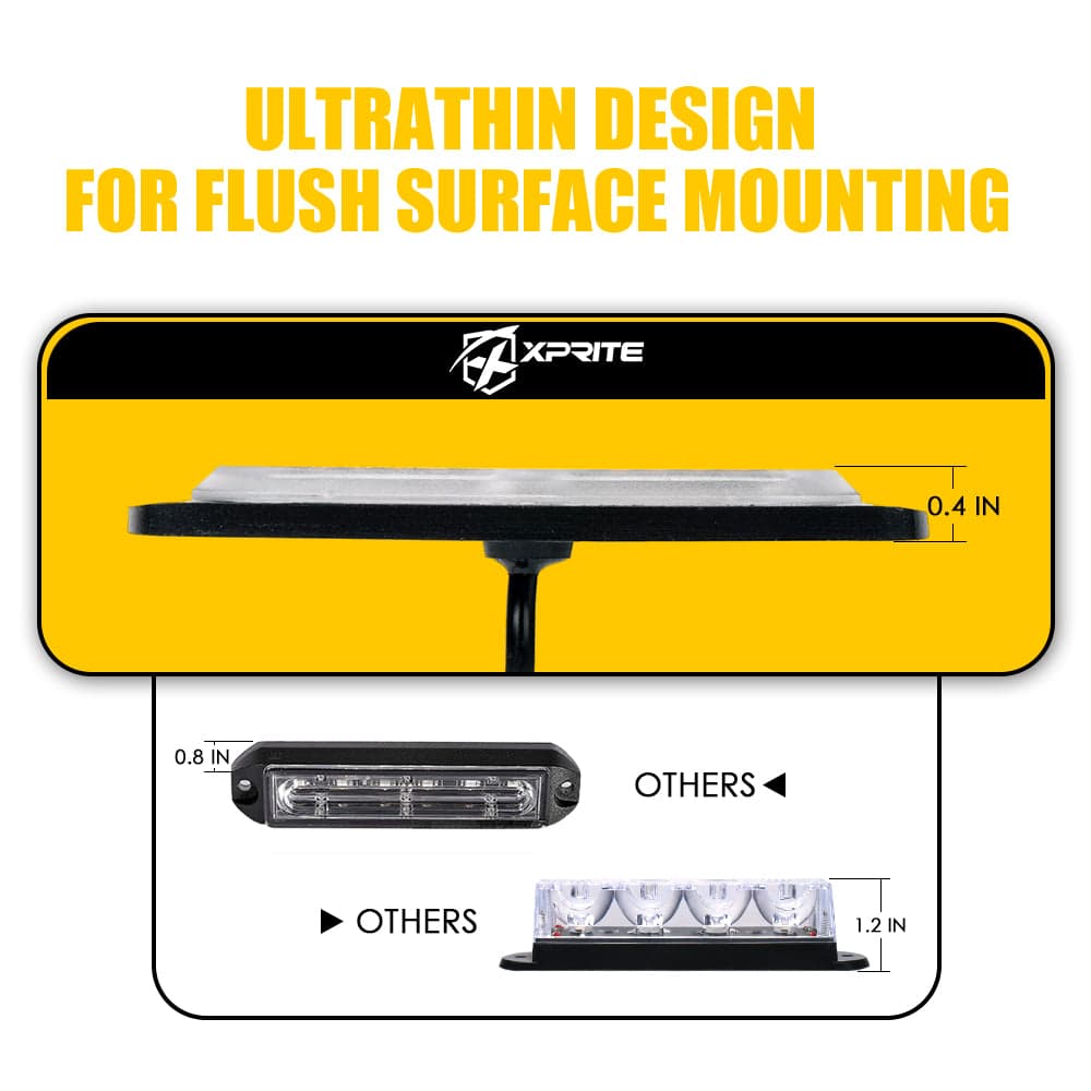 Grille and Surface Mount Light - Set of 8 | Tactical 24 Series product image