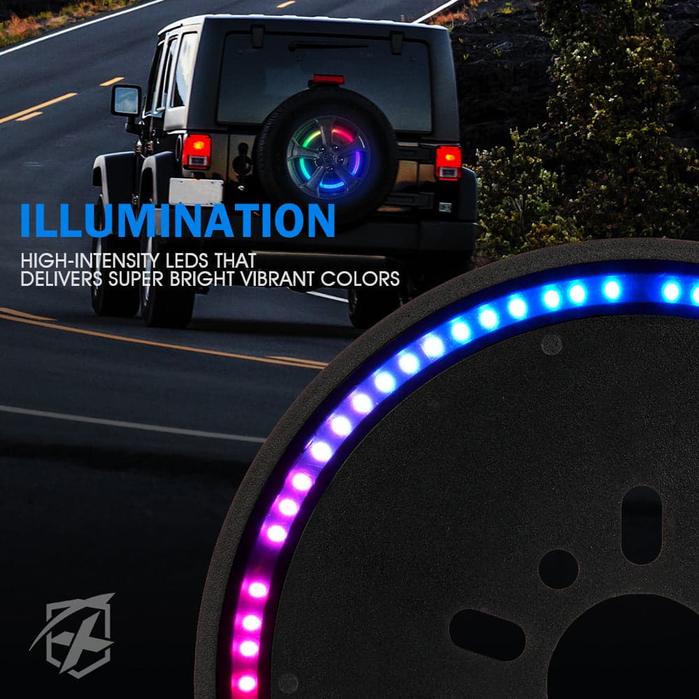 Jeep Wrangler JK RGB LED Spare Tire Brake Light product image