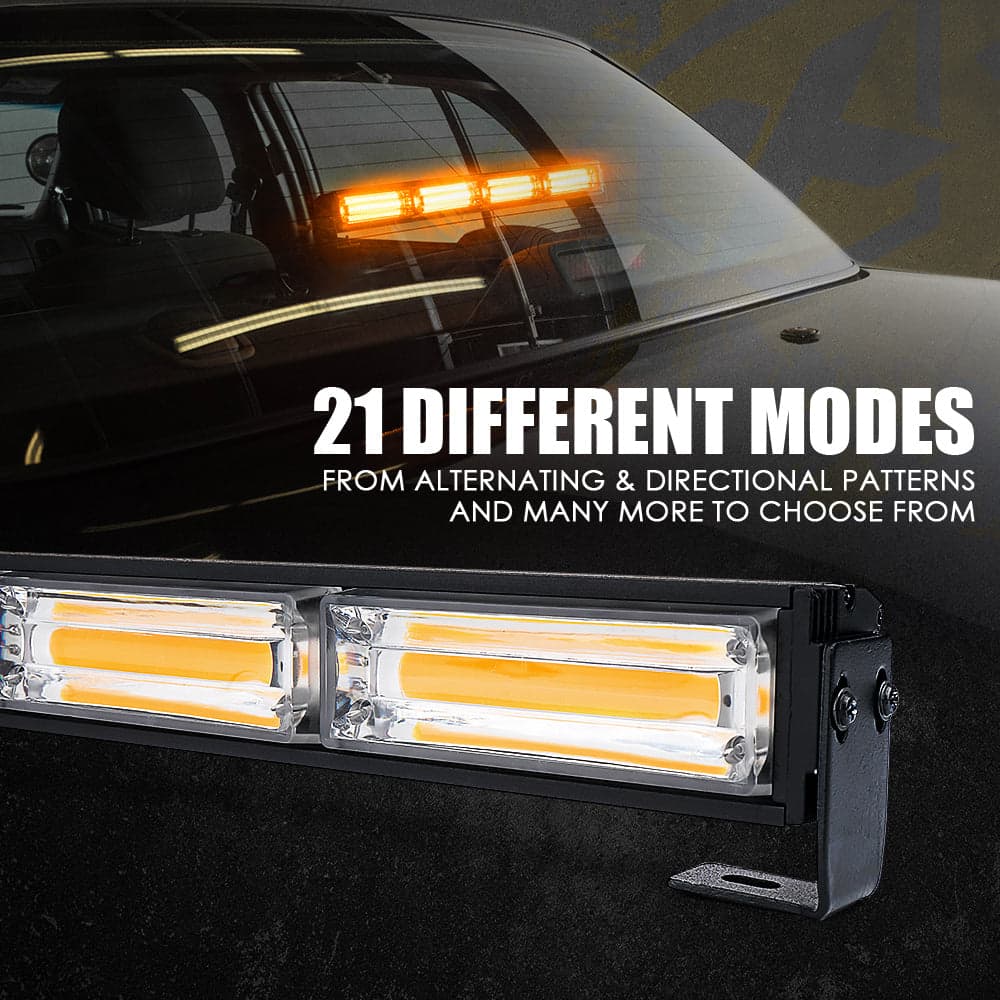 18" Traffic Advisor Strobe Light Bar with Suction Cup Brackets | Vigilante Series product image