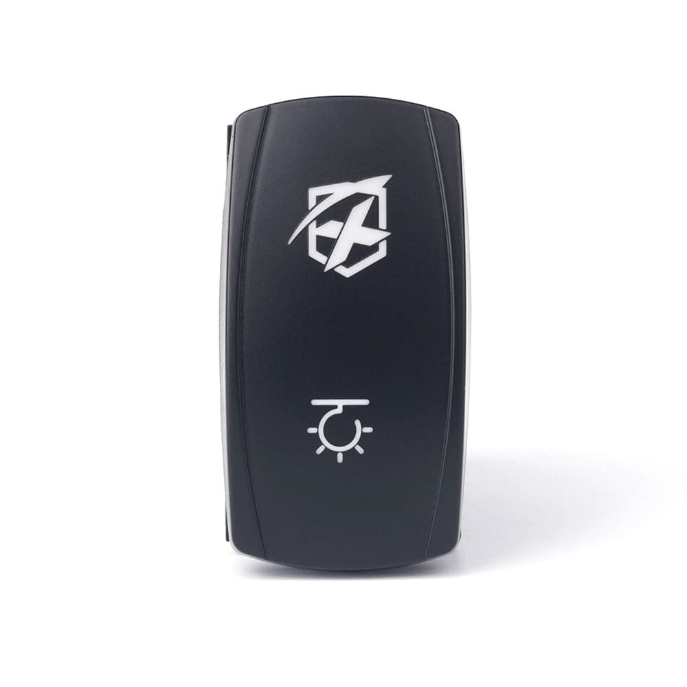 Xprite 4 Pin Laser Blue SPDT 4 Pin Rocker On/Off Toggle Switch with Logo product image