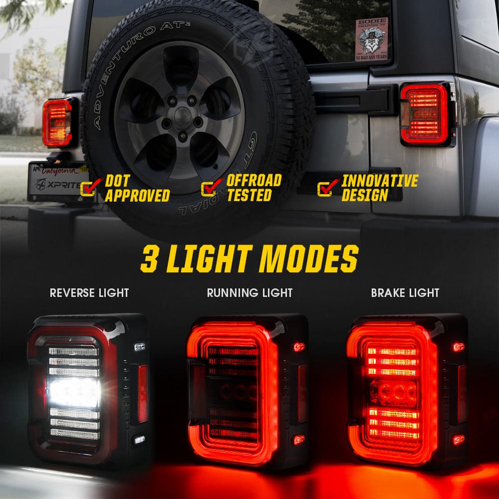Jeep Wrangler JK LED Tail Lights | Inspire Series product image