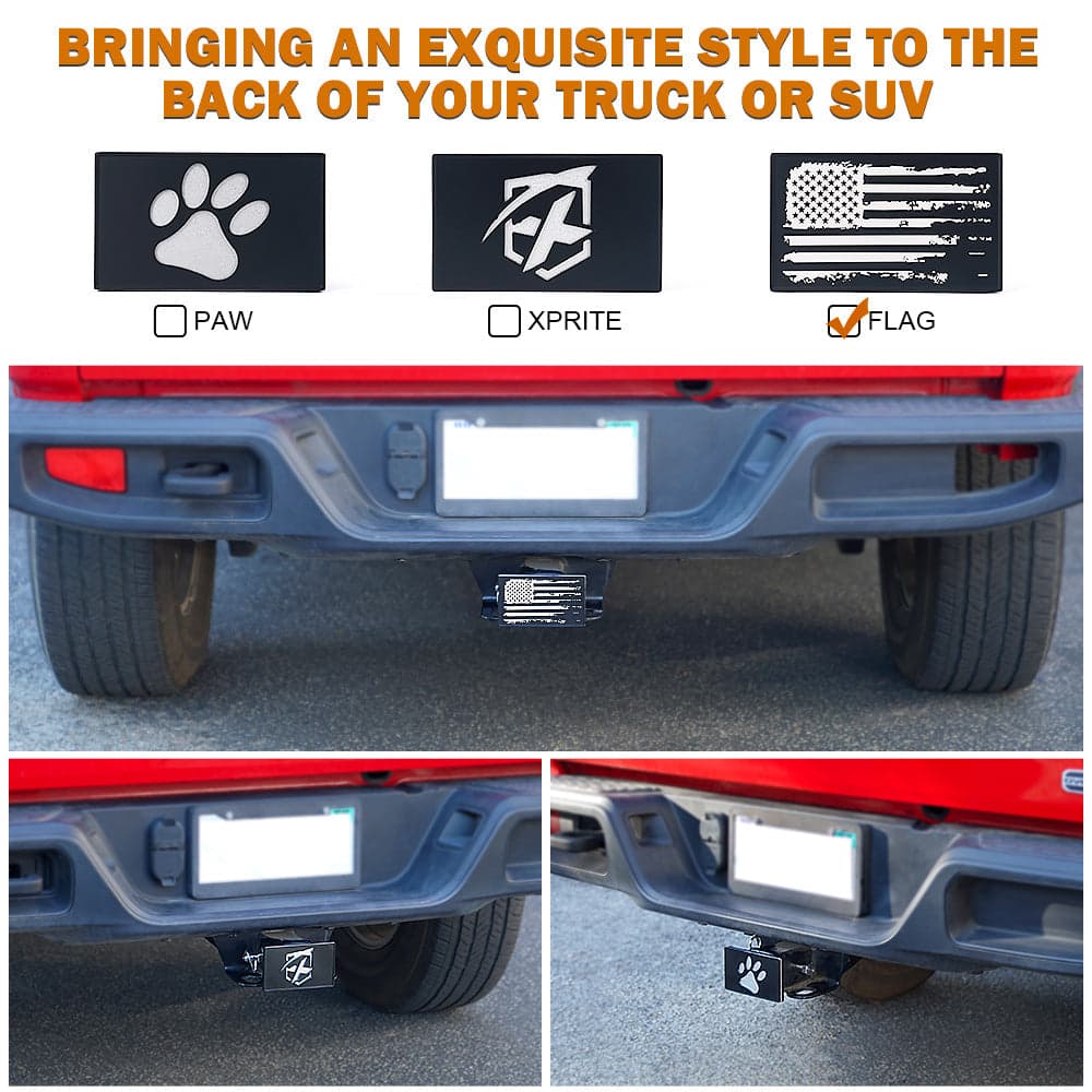 Xprite Aluminum Trailer Hitch Cover for 2" Receivers product image