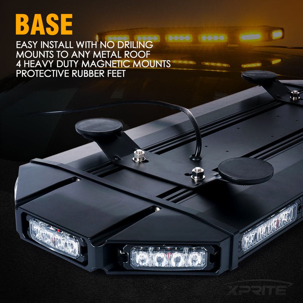 27" Professional Emergency Rooftop Strobe LED Light Bar | Black Hawk Series product image