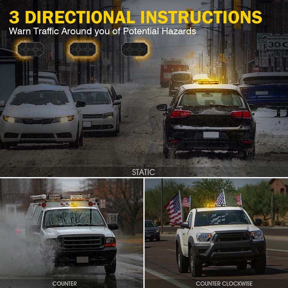 Mini Emergency Rooftop Light Bar with Magnetic Base | Ranger G1 Series product image