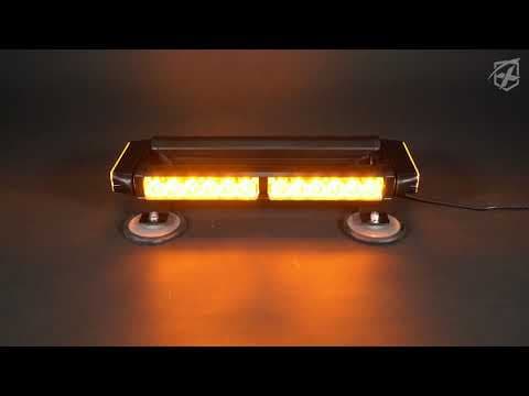 Xprite 14.5" Mini Strobe Light Bar with Magnetic Mount | Pursuit Series