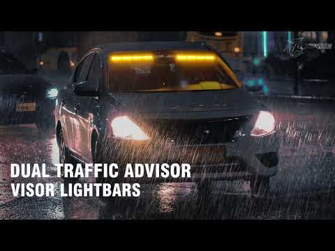 Xprite 20" Dual LED Visor Windshield Strobe Lights | Chaser Series