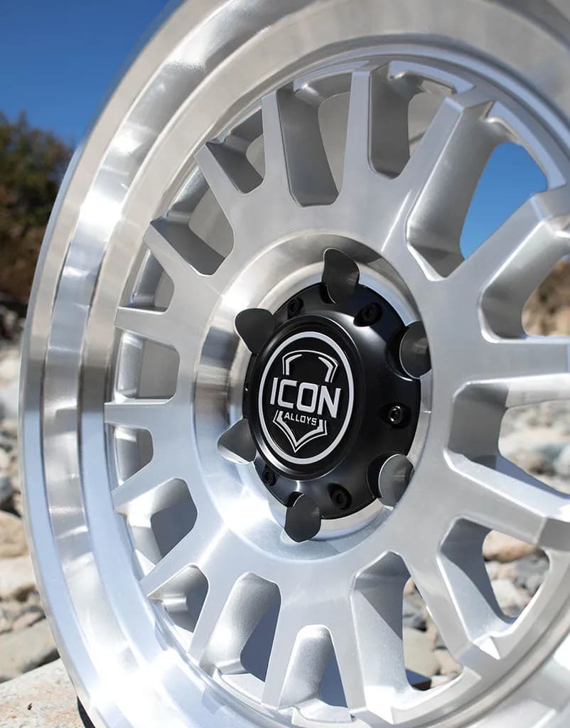 Icon Alloys Anza Silver Machined 17 x 8.5 / 6 x 5.5 / 0mm / 4.75in Backspace