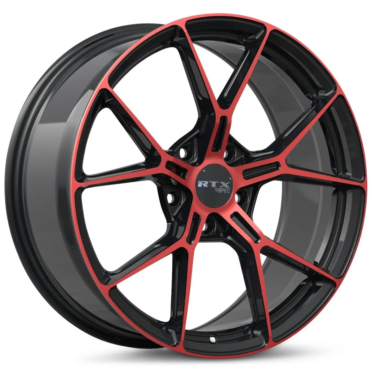 Rs01 20x9 5x114.3 Et35 Cb73.1 Gloss Black Machined Red