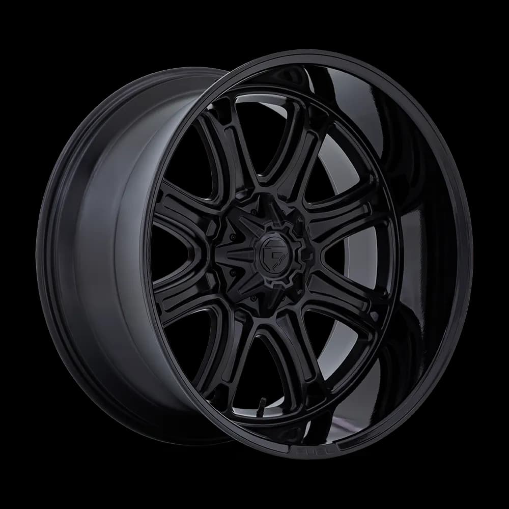 Fuel Wheels | Darkstar | Matte Black w/ Gloss Black Lip