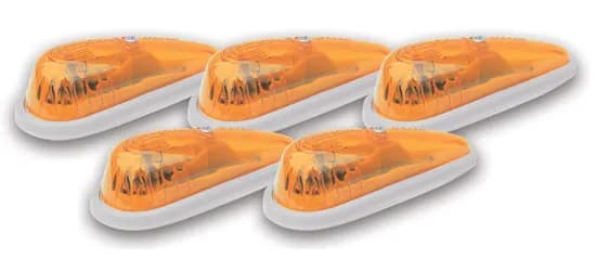 Hi-Five Cab Roof Lights Amber Teardrop