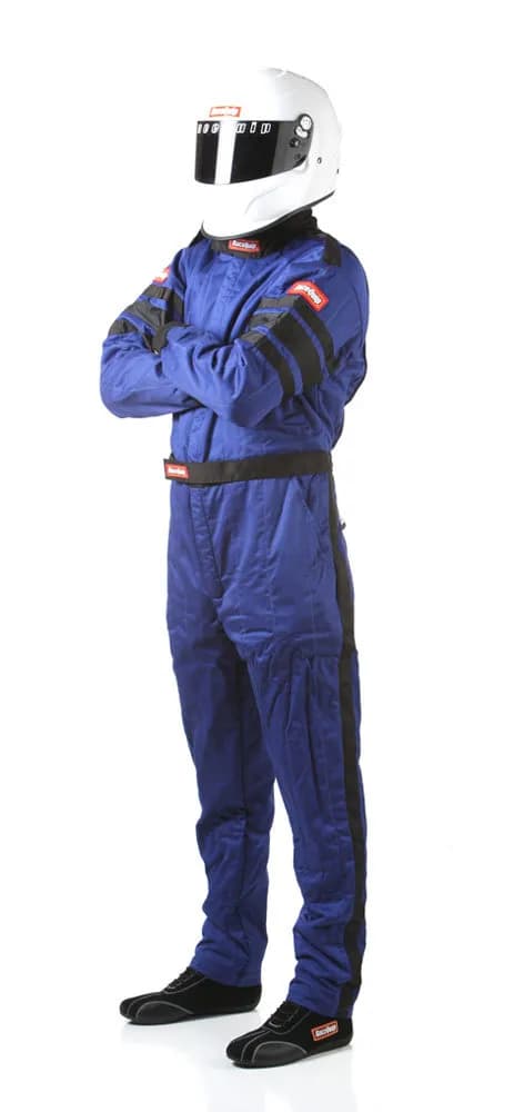 One Piece Multi Layer Racing Driver Fire Suit; Sfi 3.2a/ 5 ; Blue Medtall