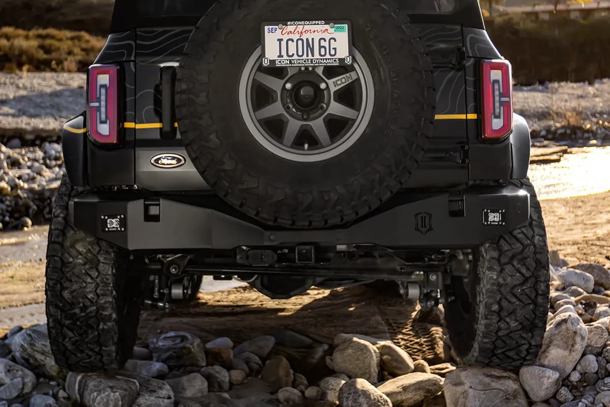 ICON Impact Armor 2021-2026 Ford Bronco, Rear, Pro Series Bumper