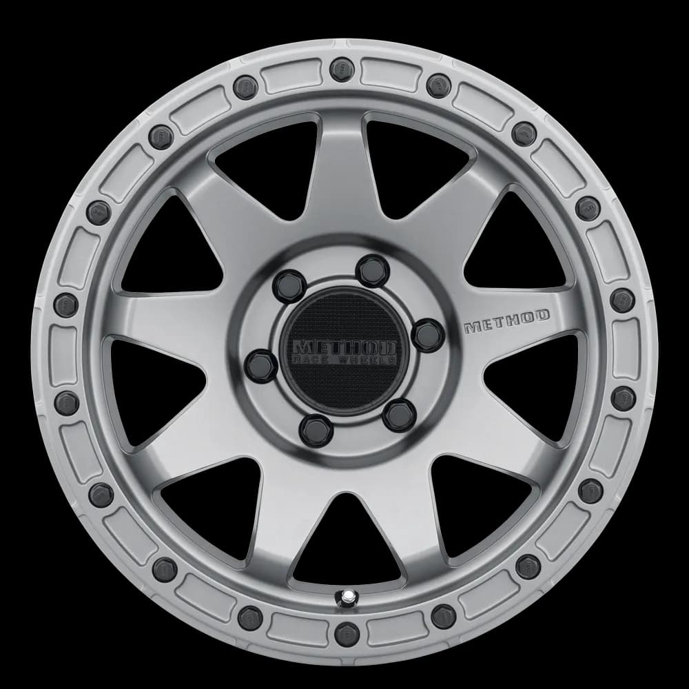 Aluminum Wheels 20x9 MR317 Bolt Pattern 6 On 139.7 Offset 18 Lip Size 0.83 Matte Titanium GY Method