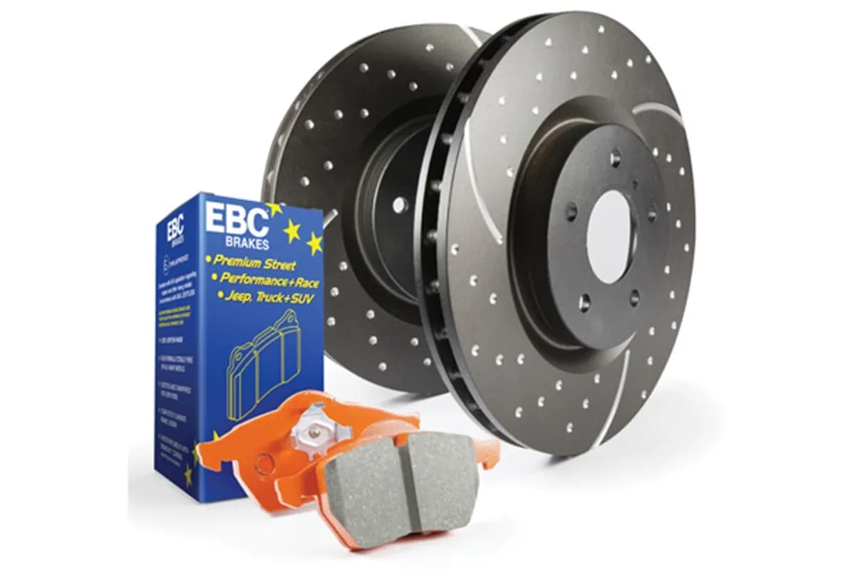 S8 Kits Orangestuff and GD Rotors; Rear; FMSI Pad No. D2383; Vented; 350mm Dia.; 24mm Thick;
