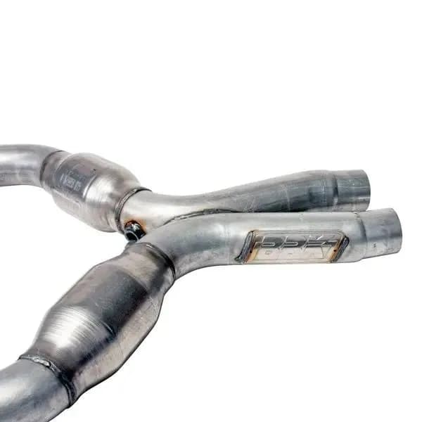Bbk Performance Parts 16431 2005-2010 Ford Mustang v6 2-3/4 Short Mid x Pipe With Catalytic Converters