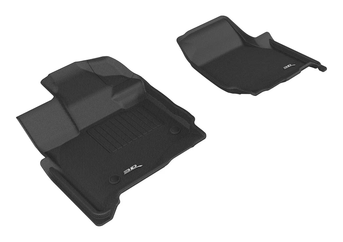15c F150 Supercab Kagu Blk 1st Row(2 Eyelets Not Fit 4x4 M/T Floor Shifters)floor Liners