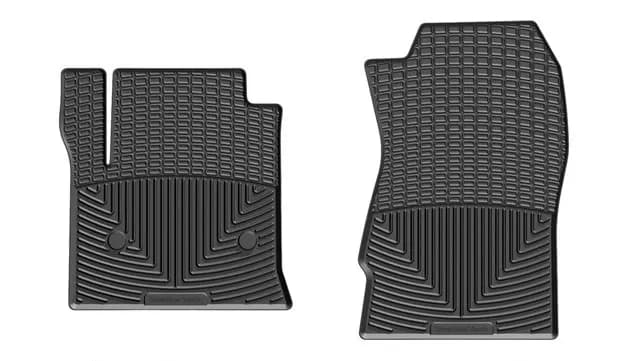 Black Front Rubber Mats Chevrolet Silverado 2014 + Fits Crew Cab and Double Cab; Fits 15 models only 2015 Tahoe