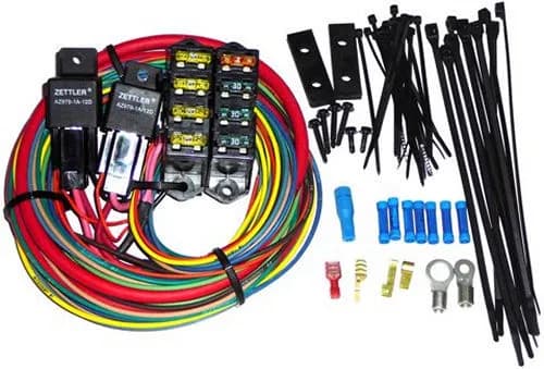 7-Circuit Heavy Duty Auxiliary Fuse Block; 7 Ignition-Hot Circuits; Uses Two 40 Amp Relays;