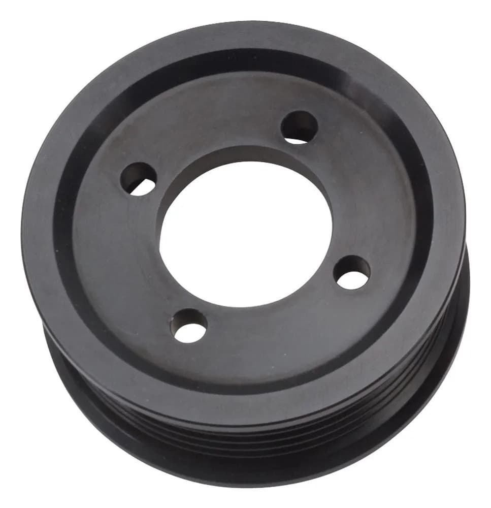 Edelbrock 15822 3.00 6-Rib E-Force S/C Pulley in Black Finish for Stage 3 - Pro Tuner System