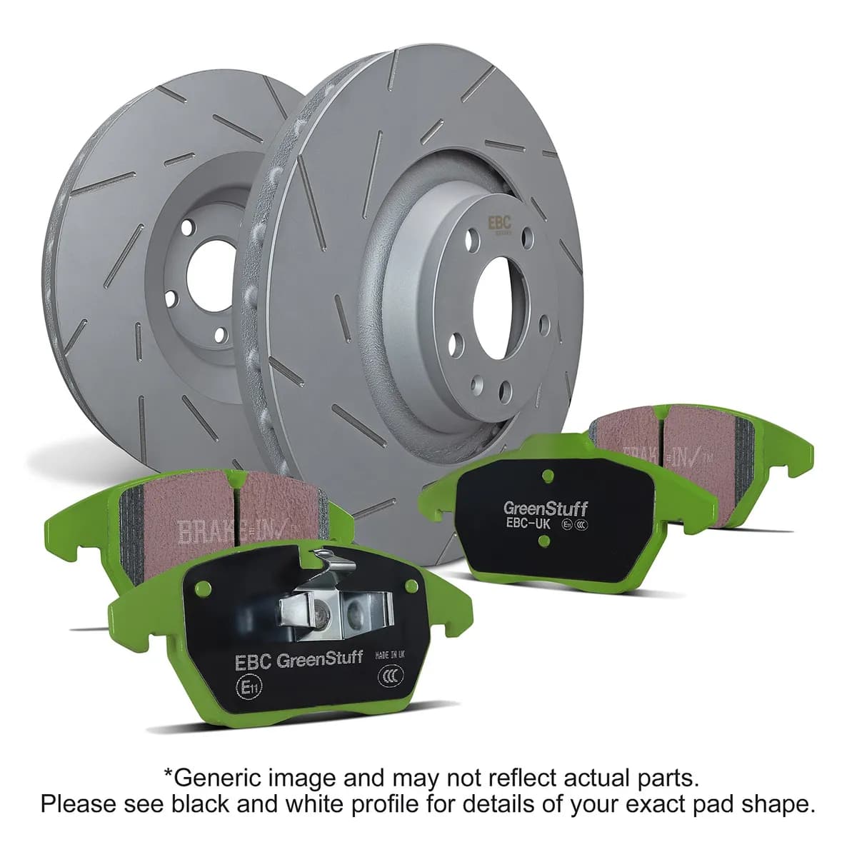 S2 Kits Greenstuff 6000 and USR Rotors; Front; FMSI Pad No. D1258; Vented; 5 Bolt Holes; 320mm Dia.; 51mm Height; 28mm Thick; 69mm Center Hole Dia.;