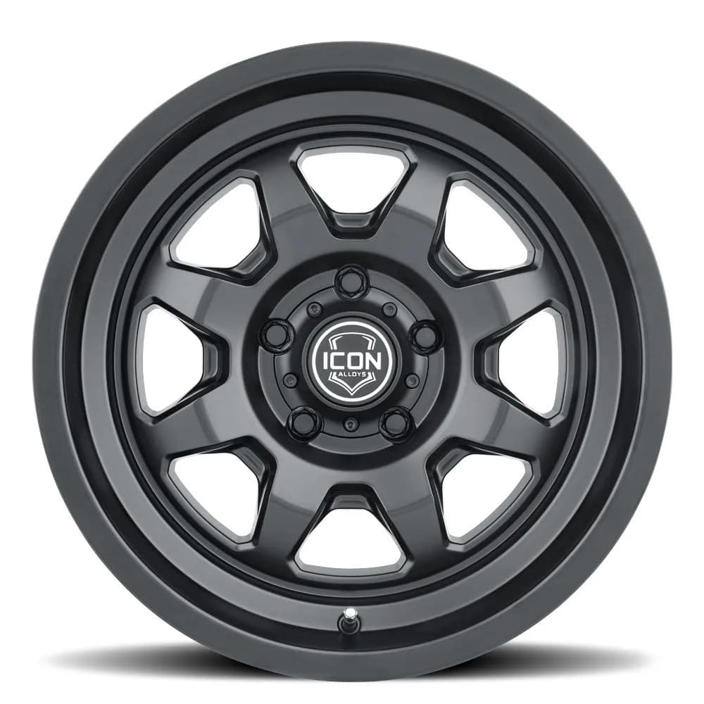 Icon Alloys Nuevo Satin Black - 17 x 8.5 / 5 x 150 / 25mm / 5.75 bs - 8117855557sb