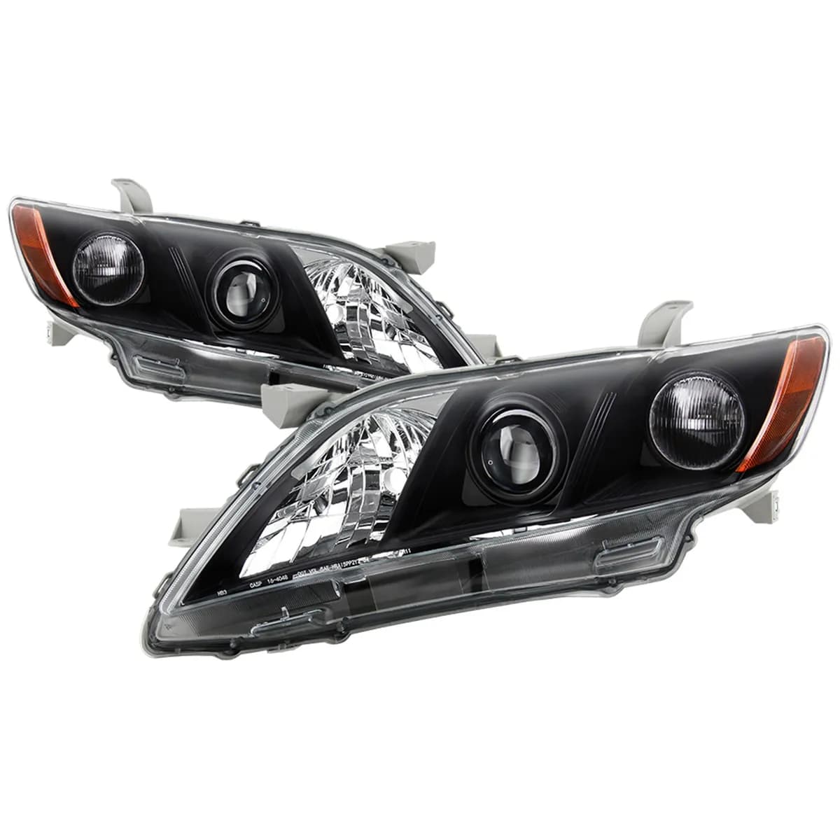 0709 Camry Halogen OE Headlights Black