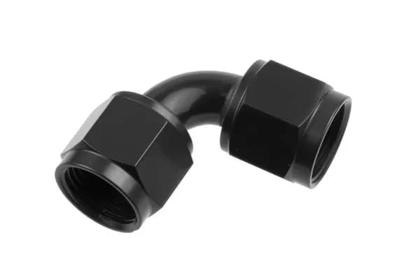 16 an Female To16 an Female Swivel Coupler90 Degreeblack