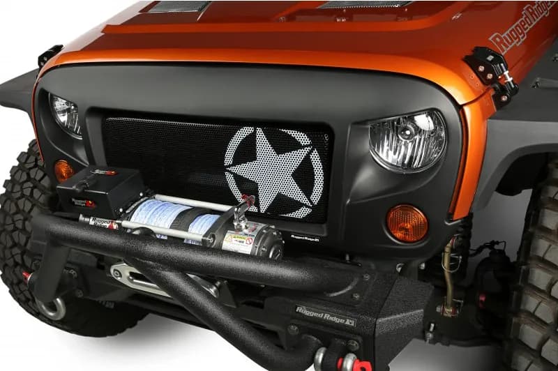 Rugged Ridge Spartan Grille Military Star Insert