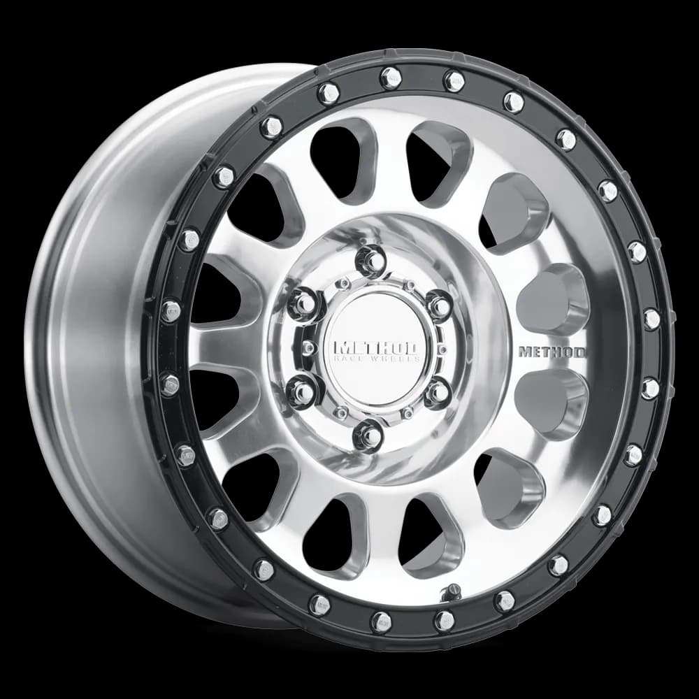 Method Race Wheels MR315 17x8.5 0mm Offset 6x135 87mm Centerbore Polished - Gloss Black Lip MR315785161700