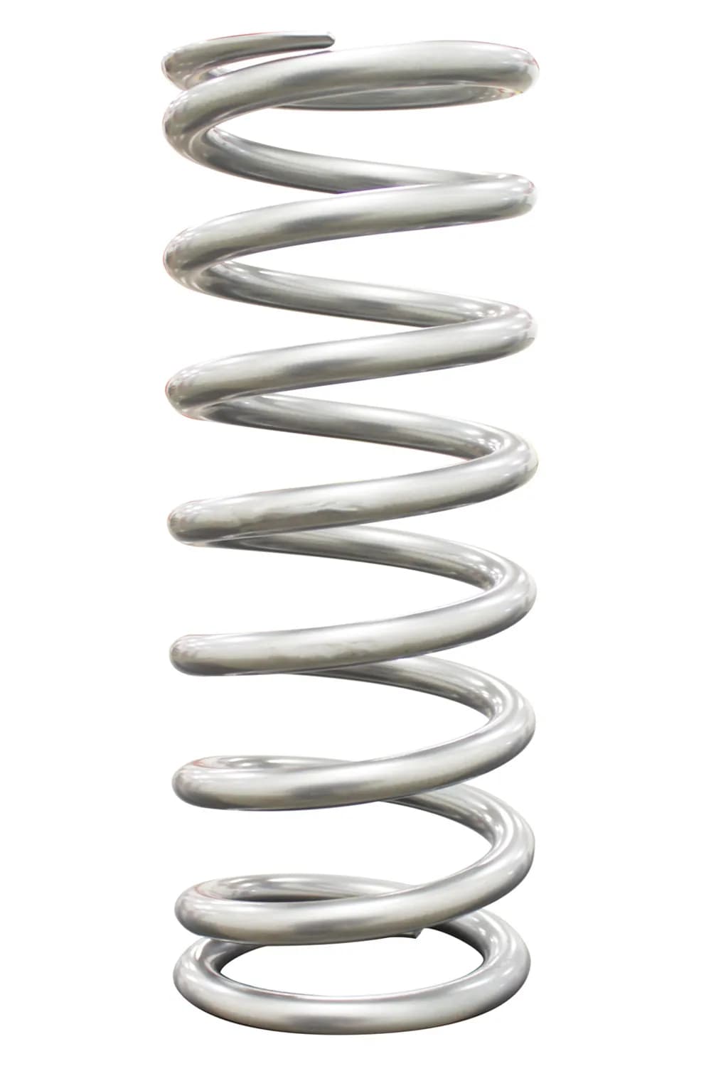 QA1 10HT400 Spring, Cr-Si High Travel 2-1/2 Id 10 X 400 Lbs/In. Silver Pwdr Coat