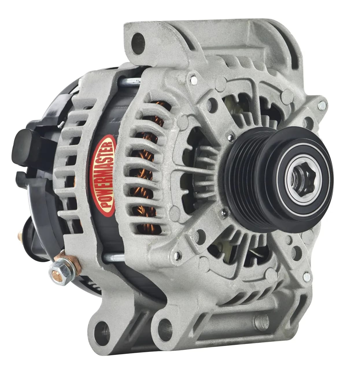 Alternator; Denso; 245 Amp; w/ Clutch; 1-Wire; Natural Finish;