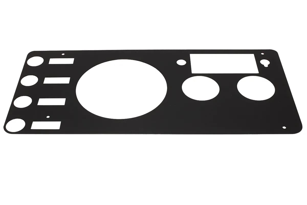 Jeep CJ Gauge Cover 76-86 CJ Powdercoat Black Kentrol