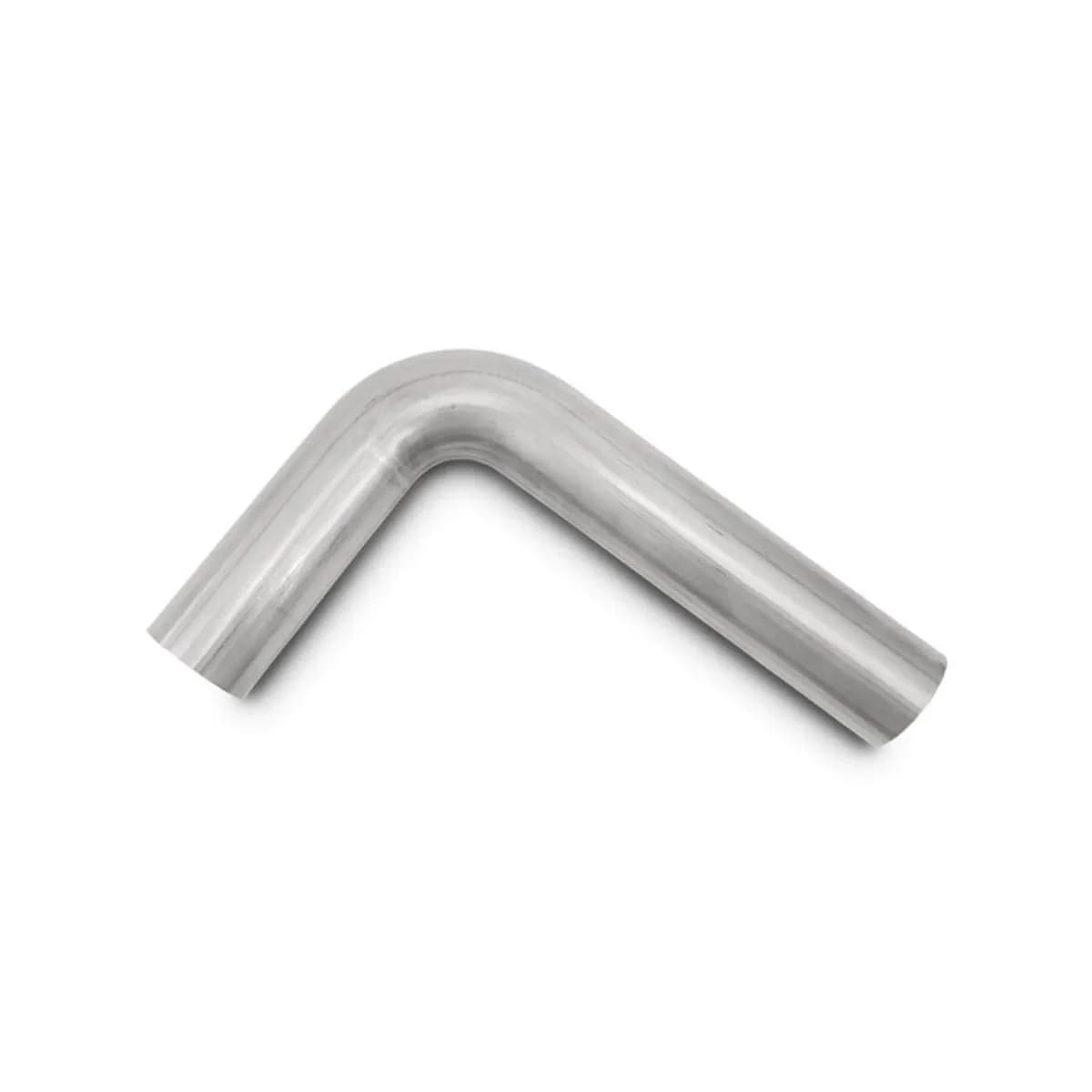 90 Degree Stainless Steel Bend; 2 in. OD; 2.5 in. Centerline Radius; 4 in. Leg Length From Tangent 1; 12 in. Leg Length From Tangent 2;