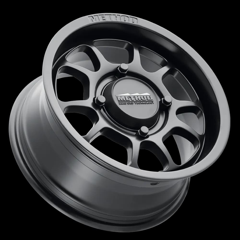 Aluminum Wheels 15x7 MR409 Bead Grip UTV Bolt Pattern 4 On 156 Offset 38 Lip Size 2.28 Matte Black MB Method