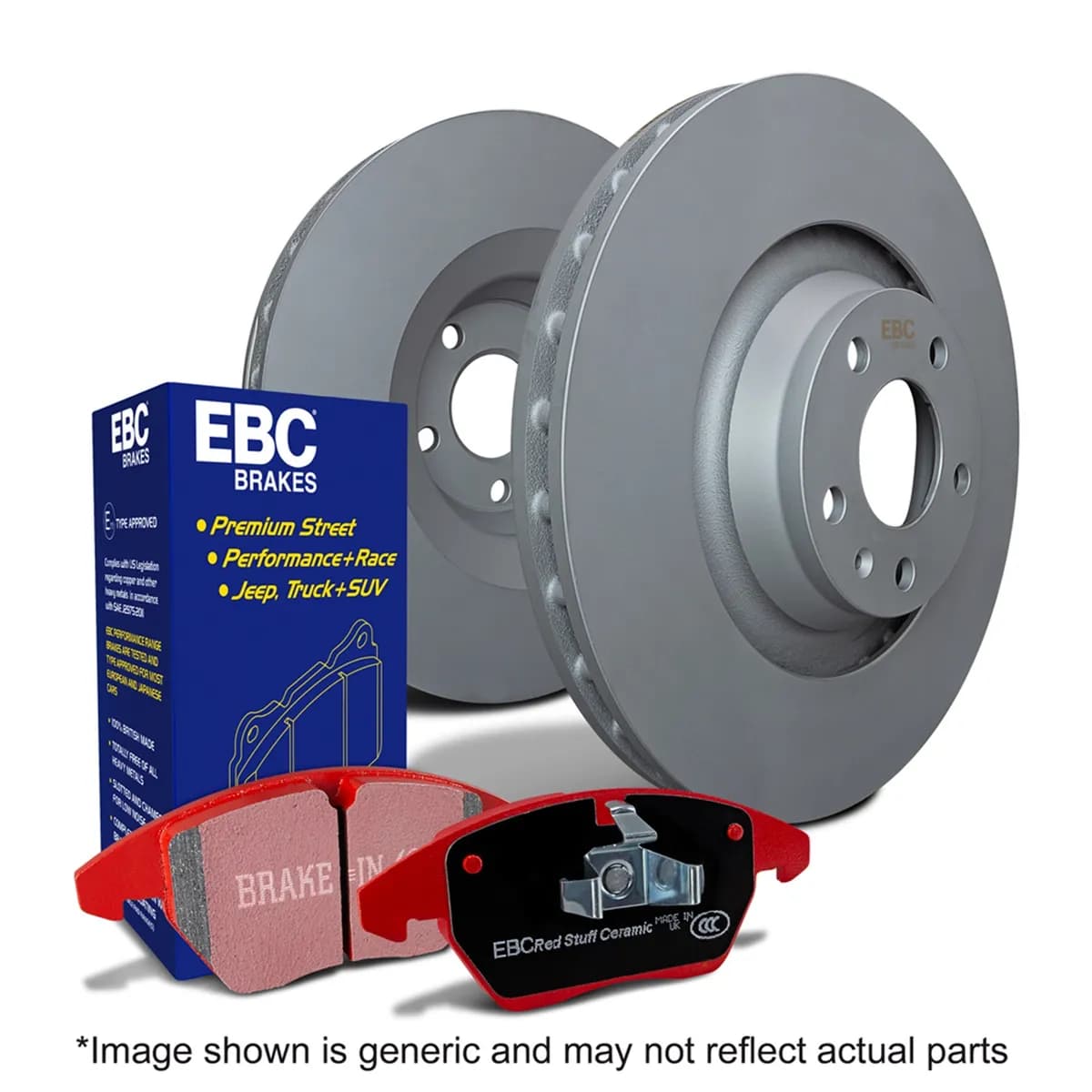 S12 Kits Redstuff and RK Rotors; Front; FMSI Pad No. D1694; Vented; 5 Bolt Holes; 295mm Dia.; 51mm Height; 28mm Thick;